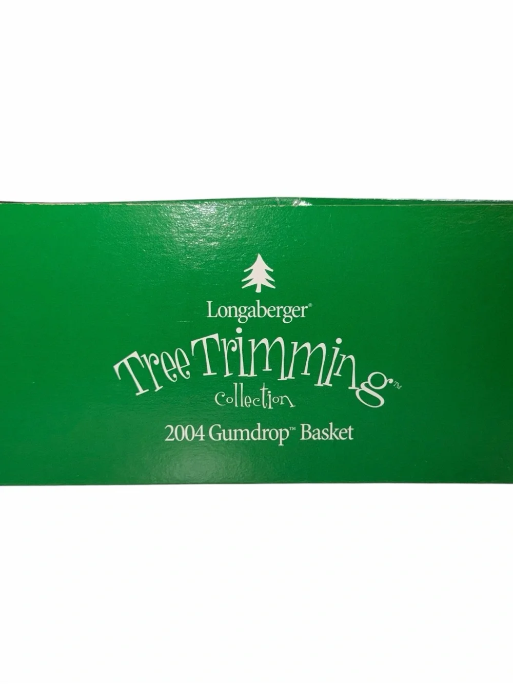VINTAGE Longaberger Tree Trimming Gumdrop Basket 2004